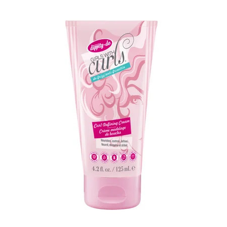 Dippity-do Girls with Curls De-Frizz Leave-In Curl Hair Defining Cream 4.2 fl oz | Walmart (US)