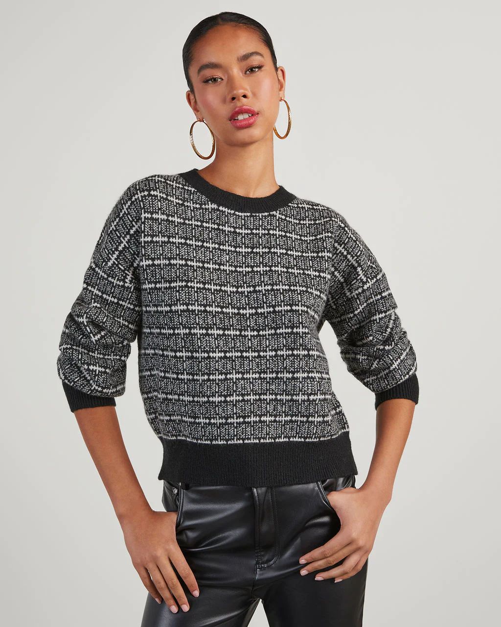 Castleton Plaid Pullover Sweater | VICI Collection