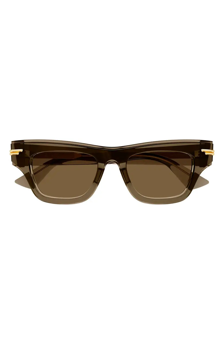 Bottega Veneta 51mm Rectangular Sunglasses | Nordstrom | Nordstrom