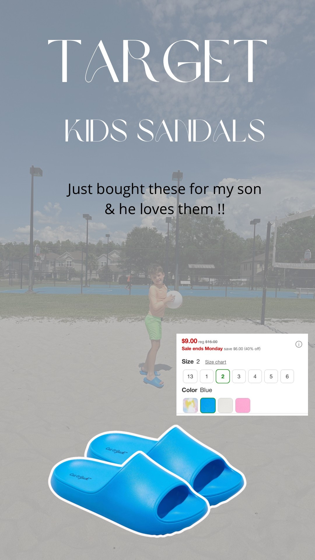 Kids sandals on sale @target !! Just bought these for my son & he loves them ! 

#targetmdw #kidssandals #targetfinds #sales 

#LTKShoeCrush #LTKKids #LTKSaleAlert