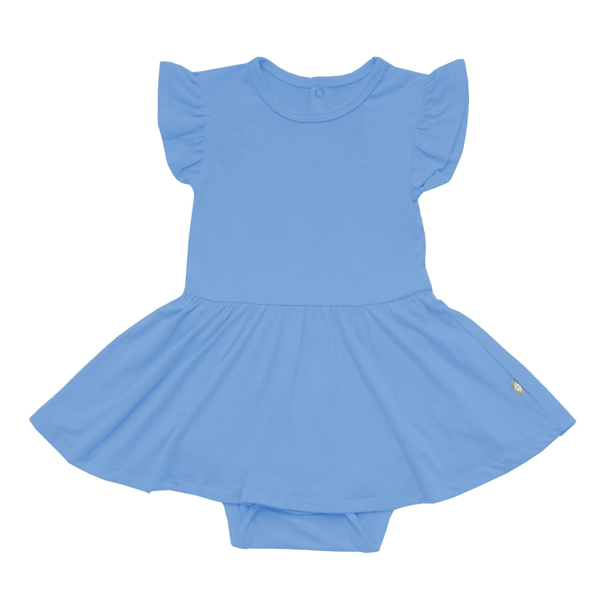 Twirl Bodysuit Dress in Periwinkle | Kyte BABY