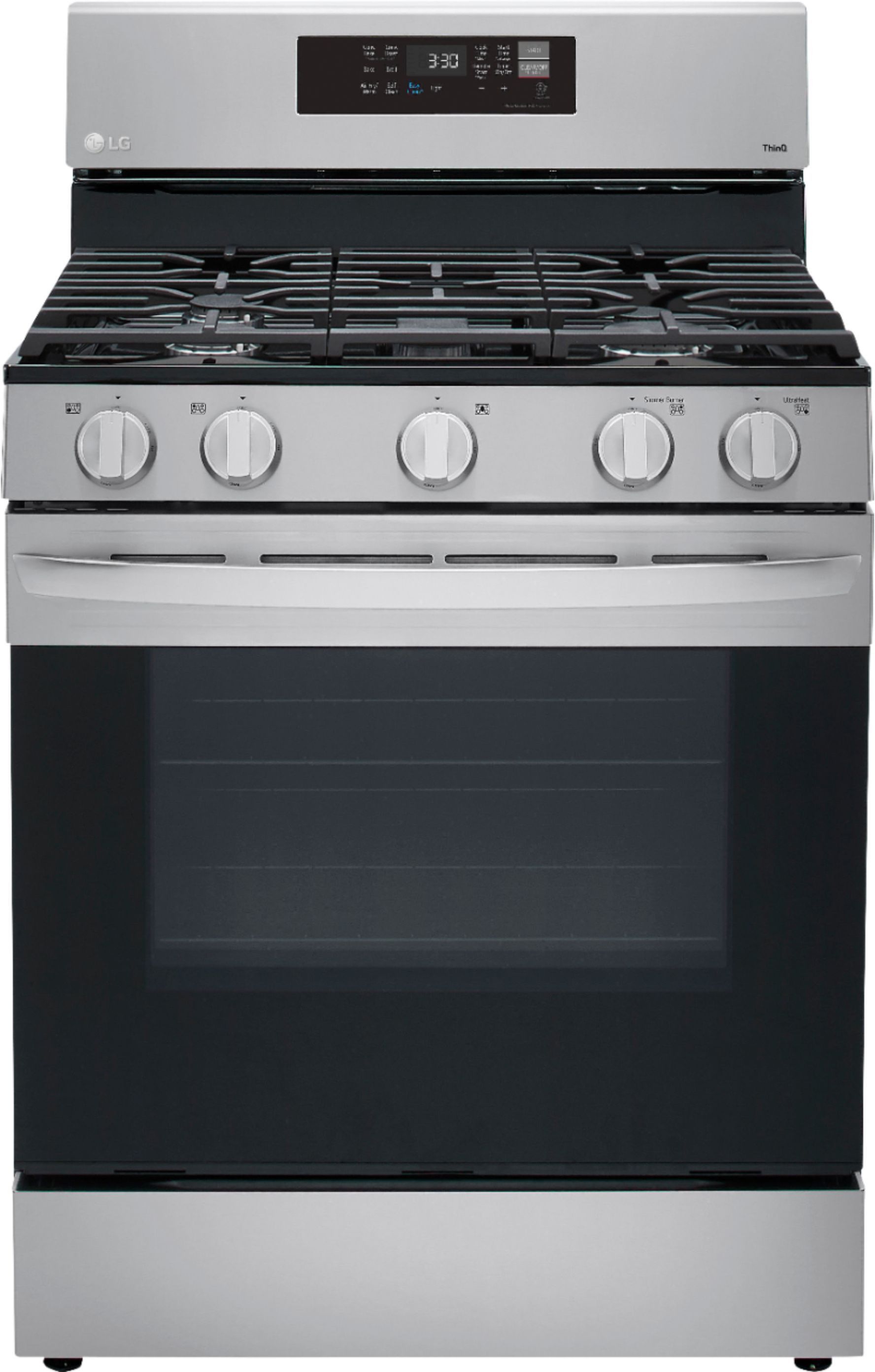 LG 5.8 Cu. Ft. Smart Freestanding Gas True Convection Range with EasyClean and AirFry Stainless S... | Best Buy U.S.