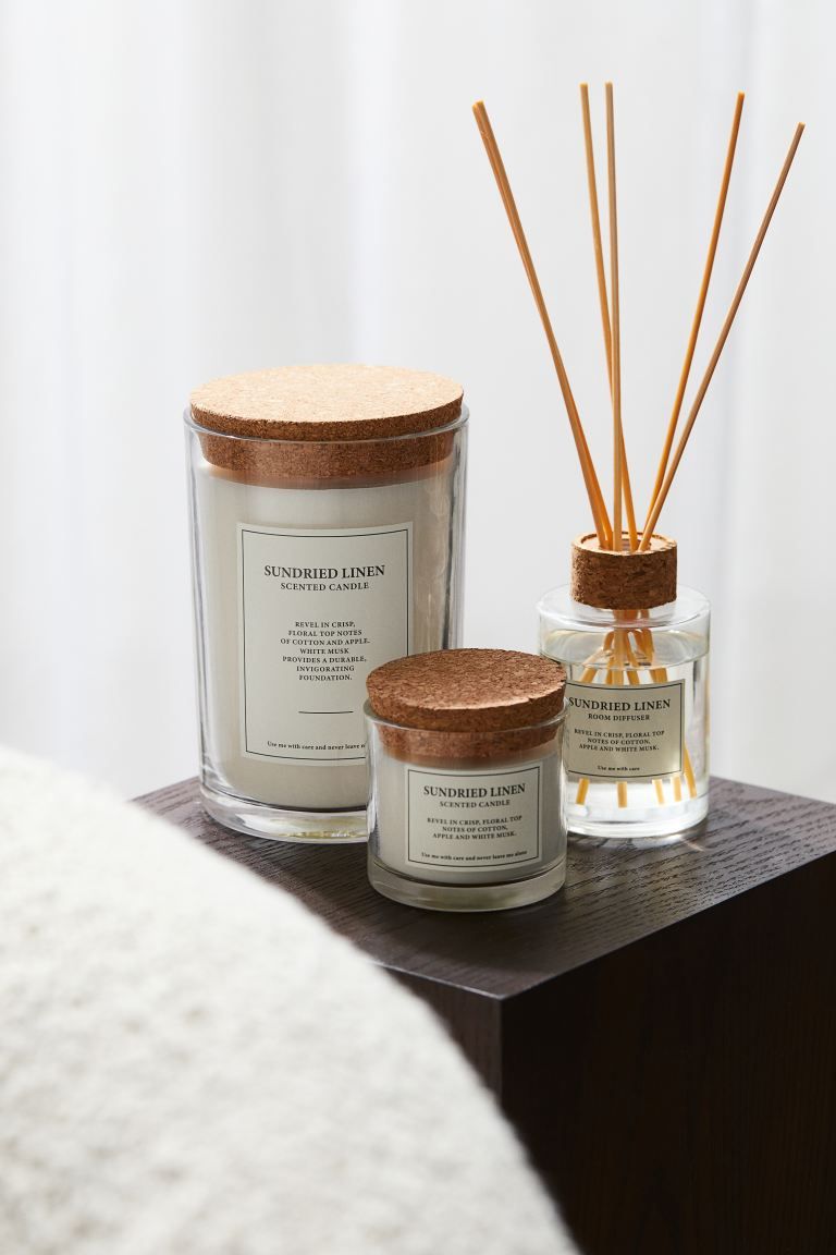 Large Cork-lid Scented Candle | H&M (US + CA)