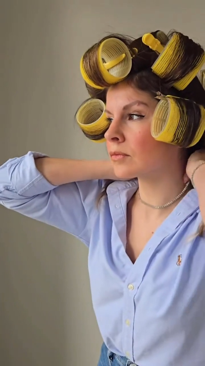 Velcro rollers, Ralph Lauren top and jeans, diamond look bracelet and necklace (use code: CWATTCM and save 10%) black and white maxi dress, wedding guest, one price swimsuit, beach hat, spring, summer, patio dining table, dressy, girly, tote.

#LTKBeauty #LTKWedding #LTKSwim