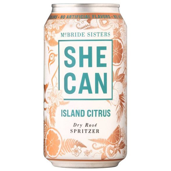 SHE CAN Island Citrus Dry Rosé Spritzer - 375ml Can | Target