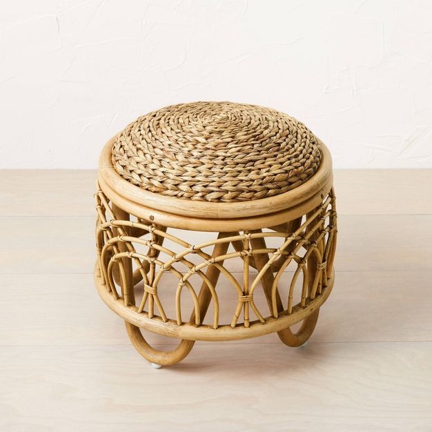 Tenaya Rattan Ottoman Natural - Opalhouse™ designed with Jungalow™ | Target