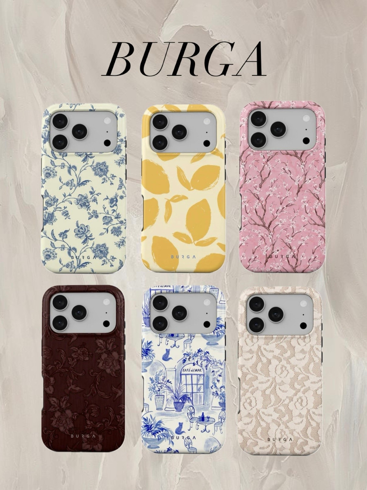 My favorite BURGA phone cases 💫