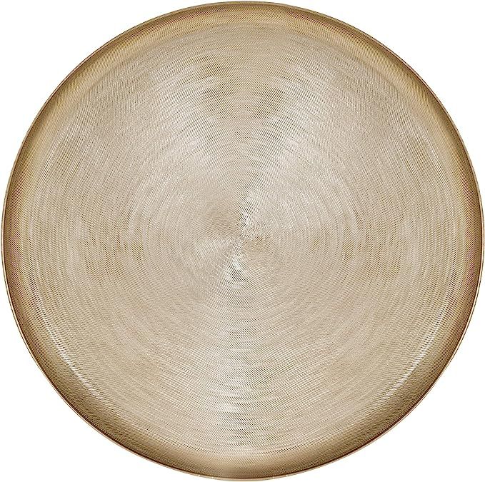 Kate and Laurel Stovring Mid-Century Tray, 16 Inch Diameter, Gold, Modern Tray for Serving, Stora... | Amazon (US)