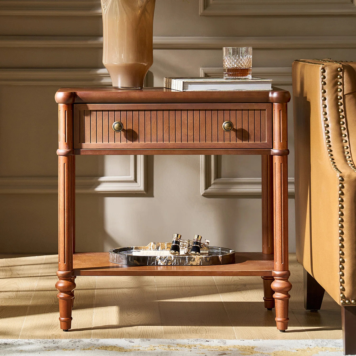 Jacky Transitional 26"Tall 1-Drawer End Table with Built-In Charging Ports | Wayfair North America