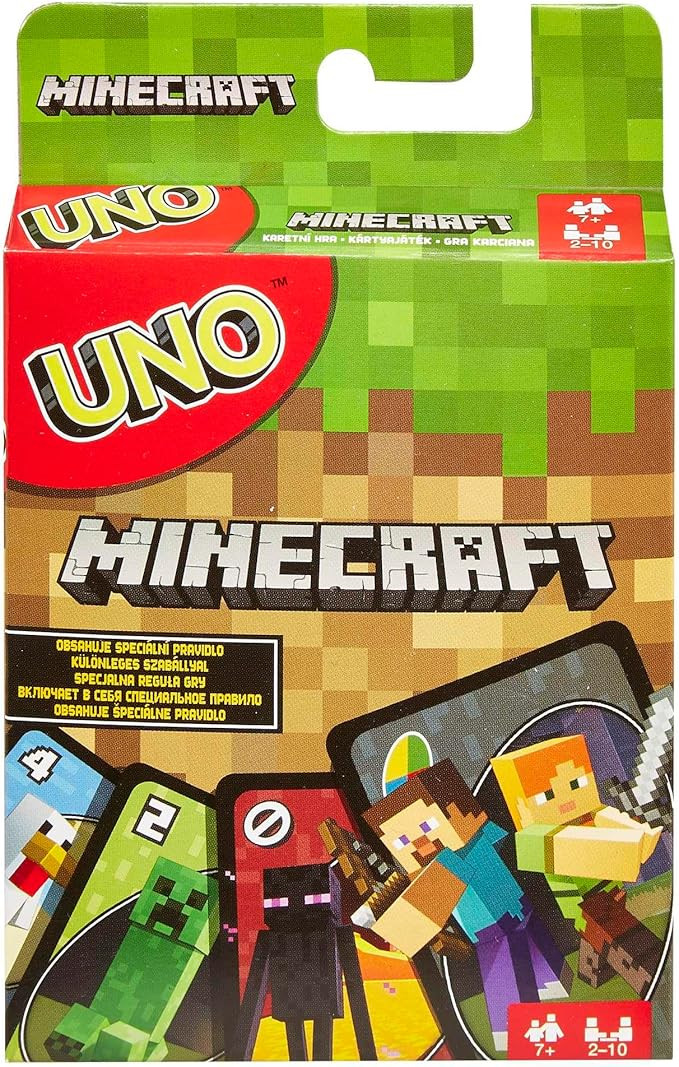 UNO Minecraft Card Game Videogame-Themed Collectors Deck 112 Cards With Character Images, Gift Fo... | Amazon (US)