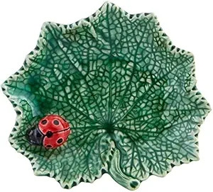 Bordallo Pinheiro Countryside Leaves Ragwort Leaf Hit Ladybug 15Cm | Amazon (US)