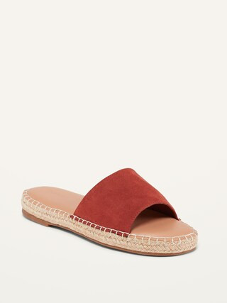 Faux-Suede Espadrille Slide Sandals fro Women | Old Navy (US)