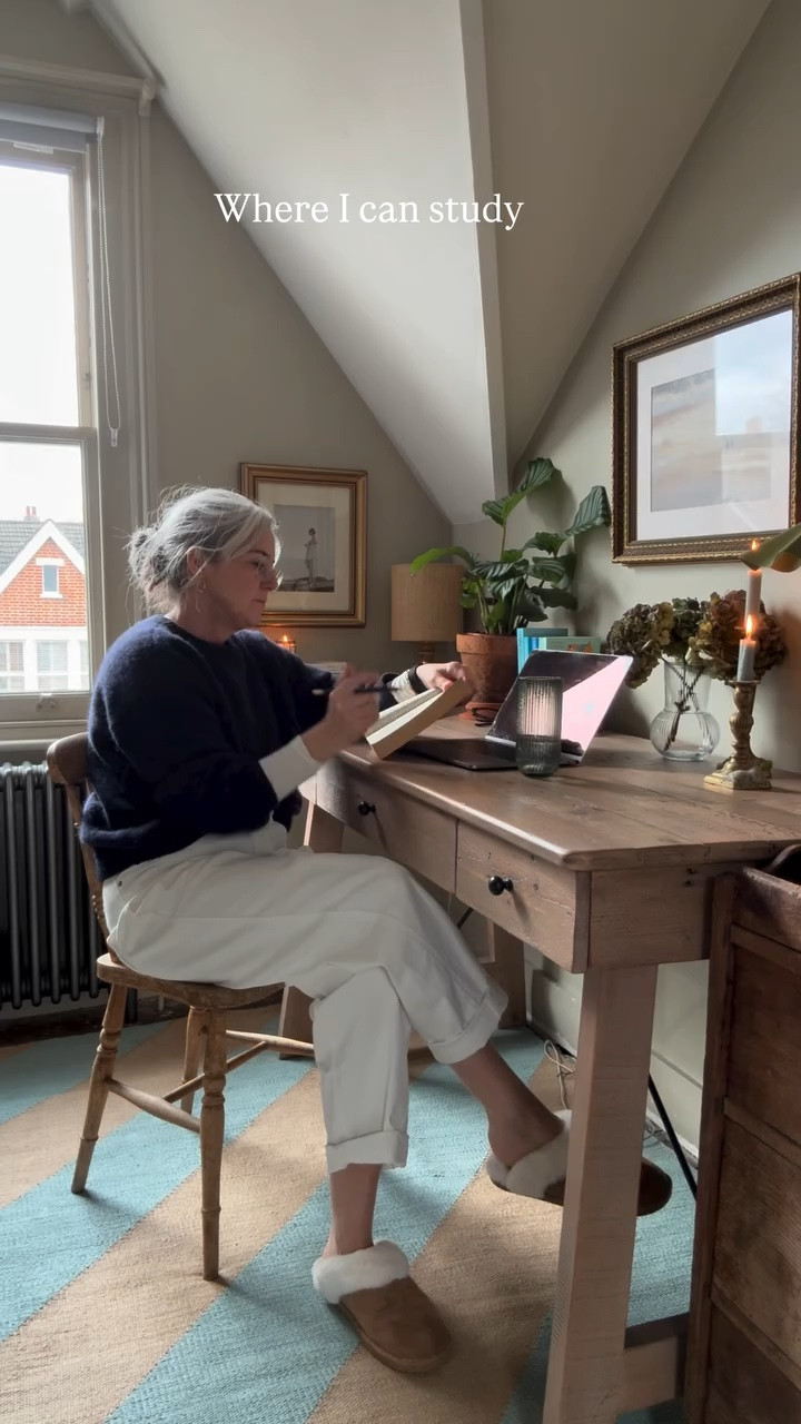 Ad. As many of you will know, I’m currently studying for a diploma in psychotherapy, and for far too long I’ve felt like I’ve been camping in my husband’s old office, which also doubles as a spare room.

What I really needed was a permanent study space - somewhere calm, grounding, nurturing, and more ME! Somewhere comfortable enough to spend long hours reading, reflecting, and writing.

@habitatuk has come to the rescue once again. This room refresh has been about moving away from anything stark or clinical and instead introducing warmth, texture, and personality. The striped rug has been the starting point, grounding the room, softening it and completely changing how the space feels to work in.

I’ve layered a few beautiful pieces around it to support that sense of comfort and ease (I love the lovely fluting on the lamp and mirror and the pattern and colour of the fabulous cushion) - creating a space that feels cosy, considered, and genuinely supportive.

Head to my stories to see how the rug transforms the space - and tap to shop the hero piece.

Sam x 

#habitat #officedecor #roominspo