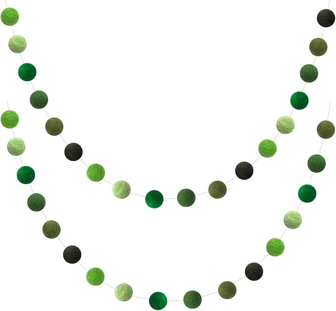 Felt Ball Garland Misscrafts 9.8 Feet 100% Wool Roving Pom Pom Garland 20mm Colorful for Baby Sho... | Amazon (US)