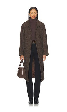 ASTR the Label Seeley Coat in Brown Plaid from Revolve.com | Revolve Clothing (Global)