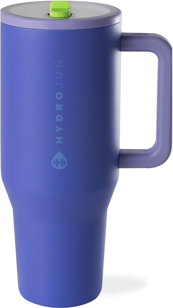 HydroJug Traveler - 40 oz Water Bottle with Handle & Flip Straw - Fits in Cup Holder, Leak Resist... | Amazon (US)