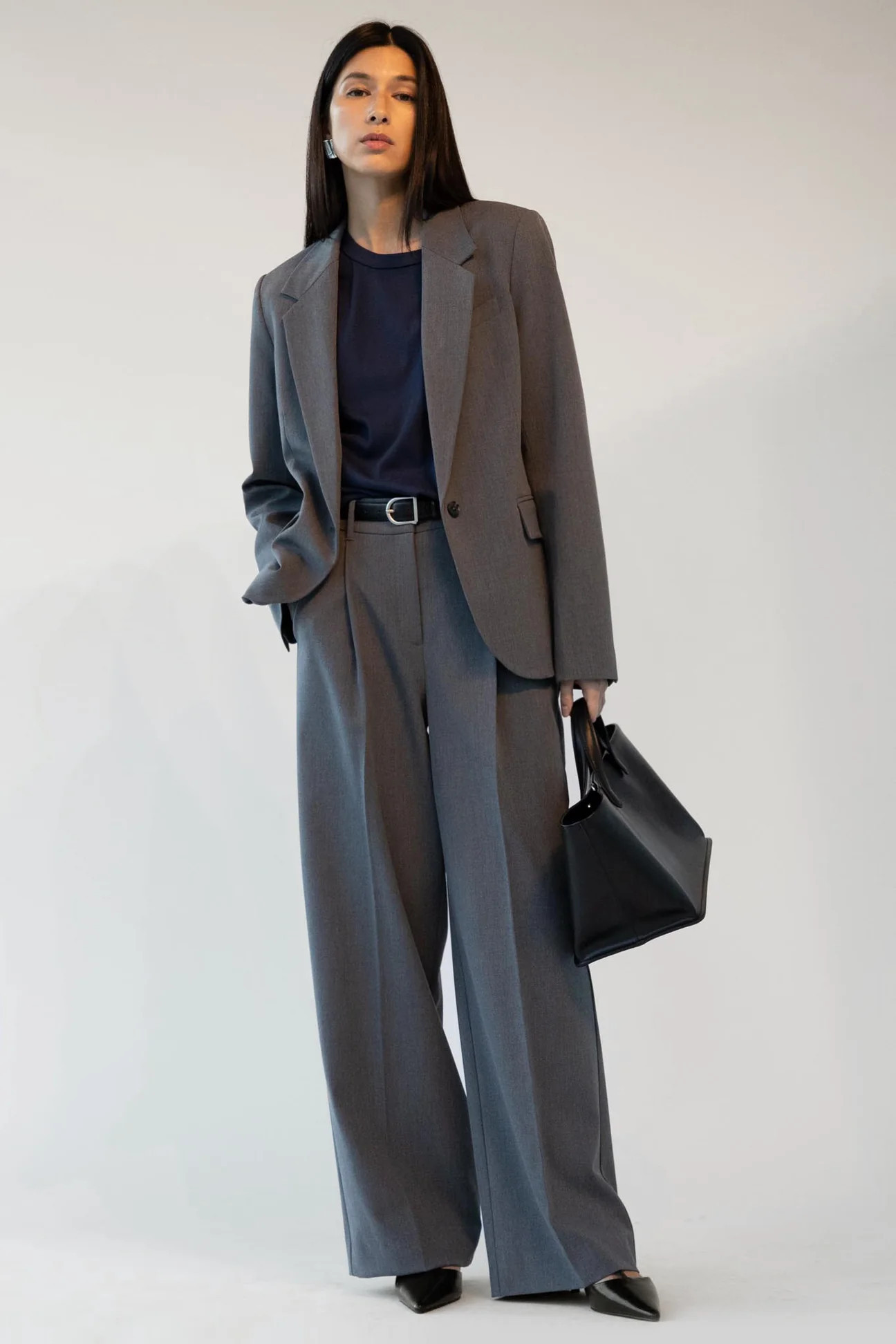 HIGH-RISE STRAIGHT LEG TROUSER | OAK + FORT