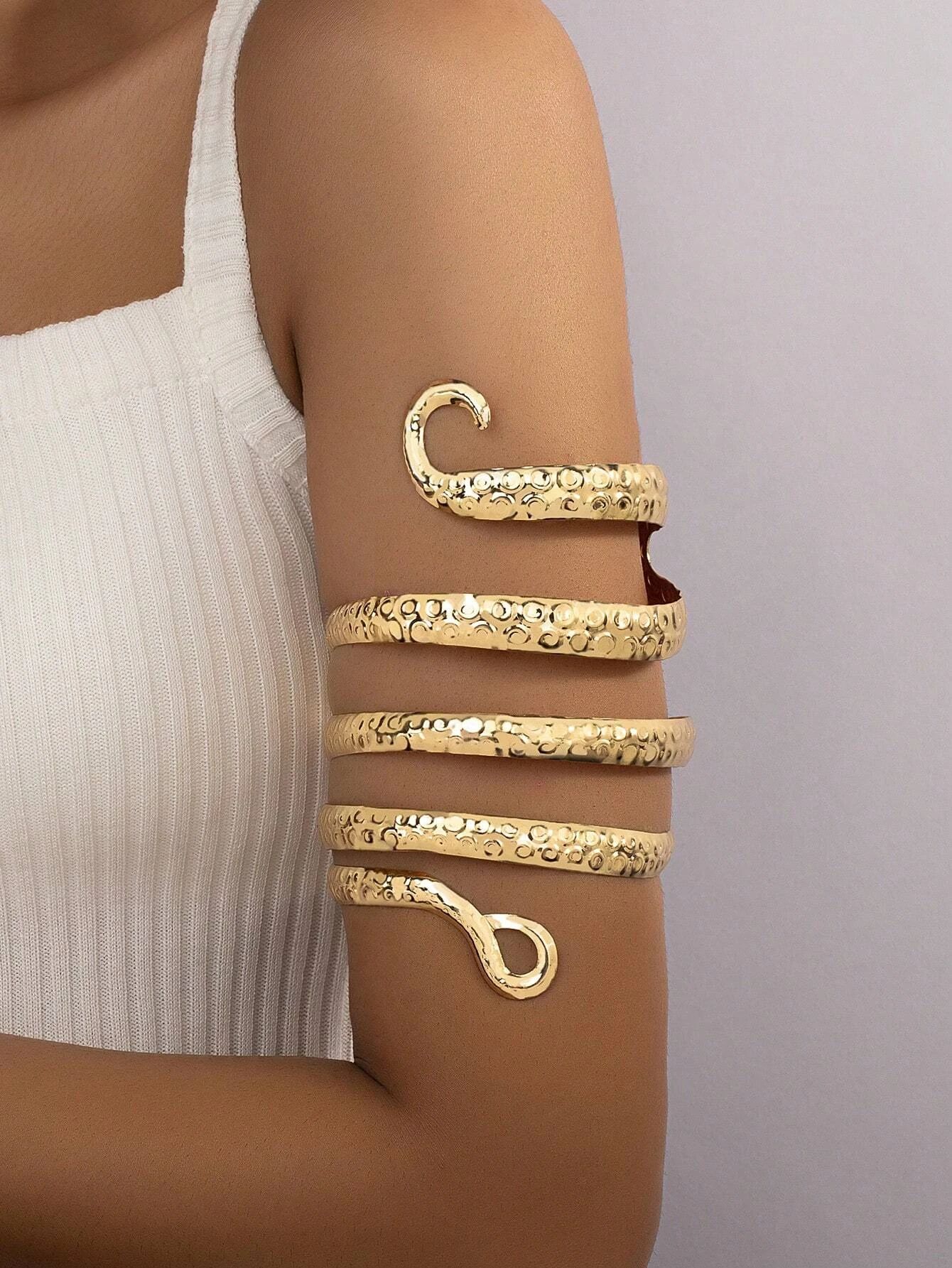Snake Design Arm Cuff  SKU: sj2304188263809908$2.60$2.47Join for an Exclusive 5% OFFS3 ExclusiveT... | SHEIN