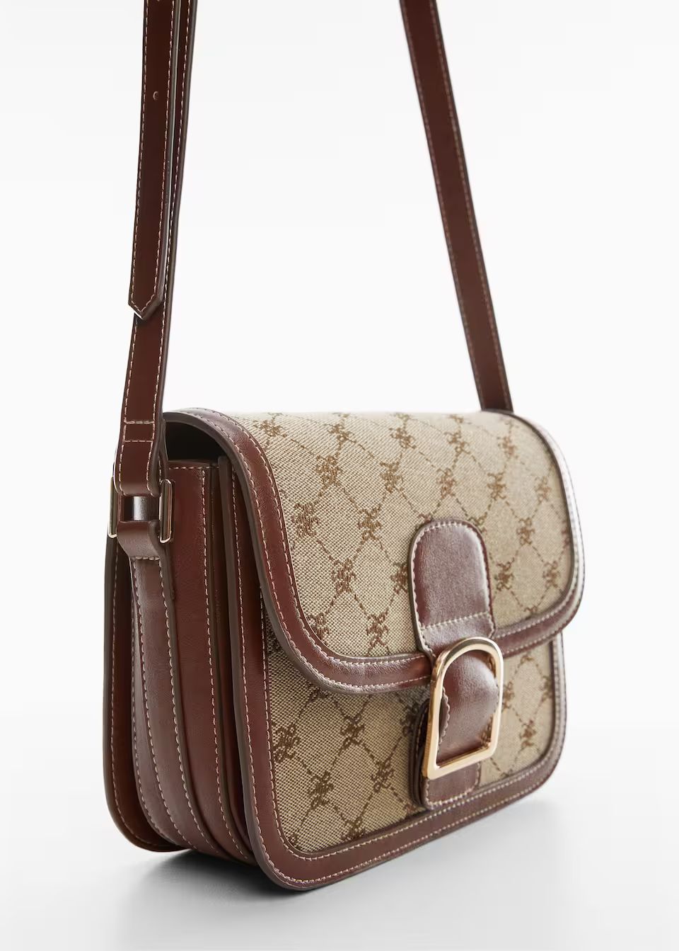 Jacquard bag with buckle -  Women | Mango USA | MANGO (US)