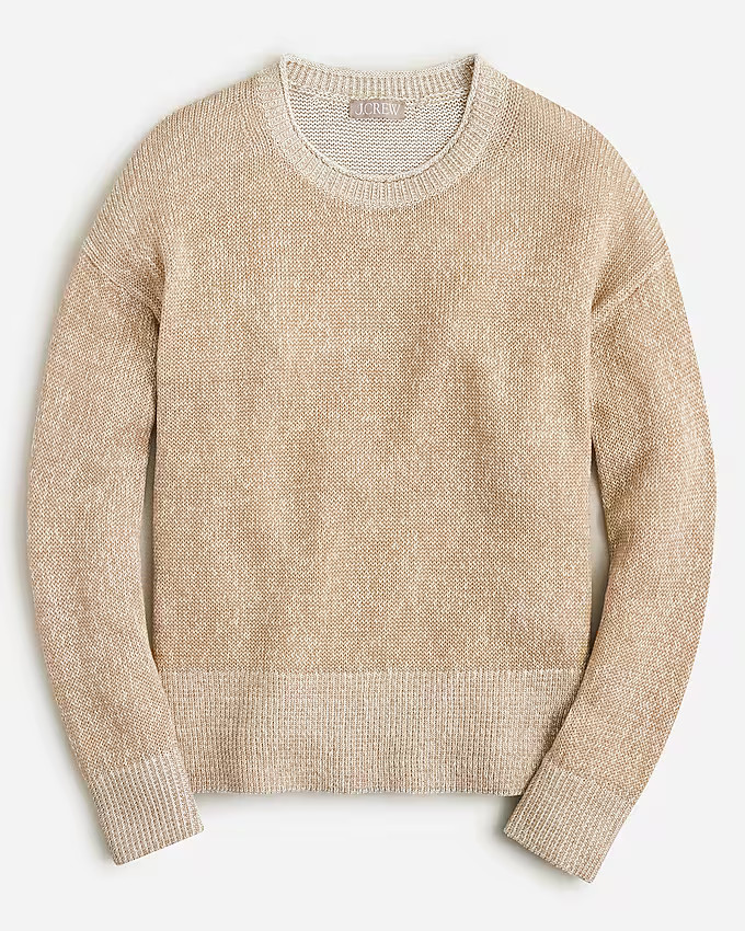 Relaxed cotton-linen blend beach sweater | J. Crew US