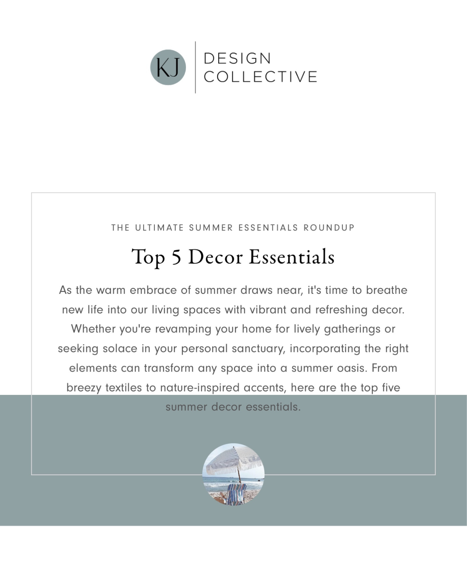 Top 5 Summer Decor Essentials 



#LTKhome #LTKfamily #LTKstyletip