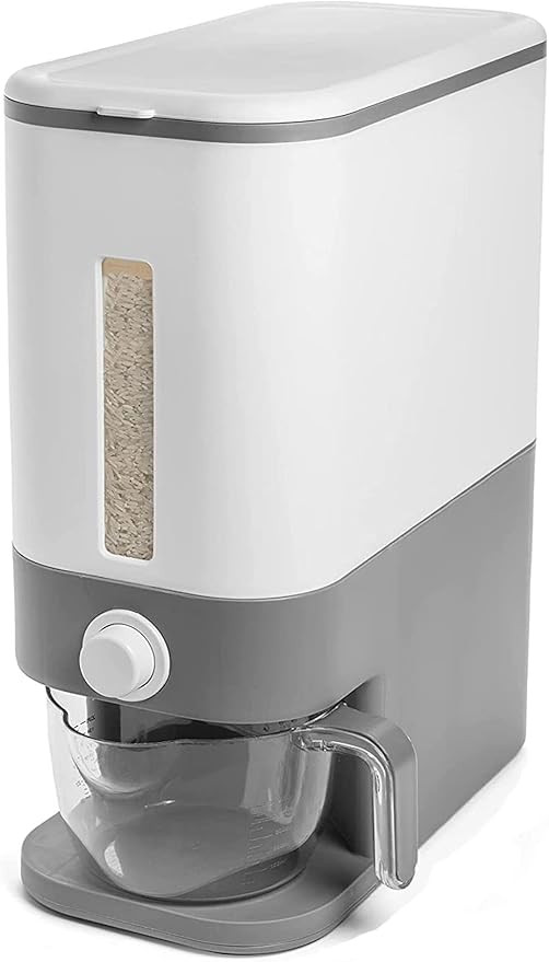 J-hong 25 Lbs Rice Dispenser, Large Grain Container Storage with Lid Measuring Cylinder Moisture ... | Amazon (US)