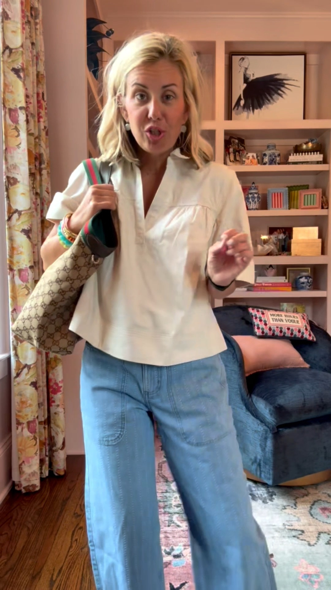 Be prepared to fall in love with this look! The price is even better!! 
Top - small
Jeans - 4
Sandals - 8 tts

*code Catherine20 at Allie + Bess

#LTKdayinmylife #LTKootd #LTKmomlife