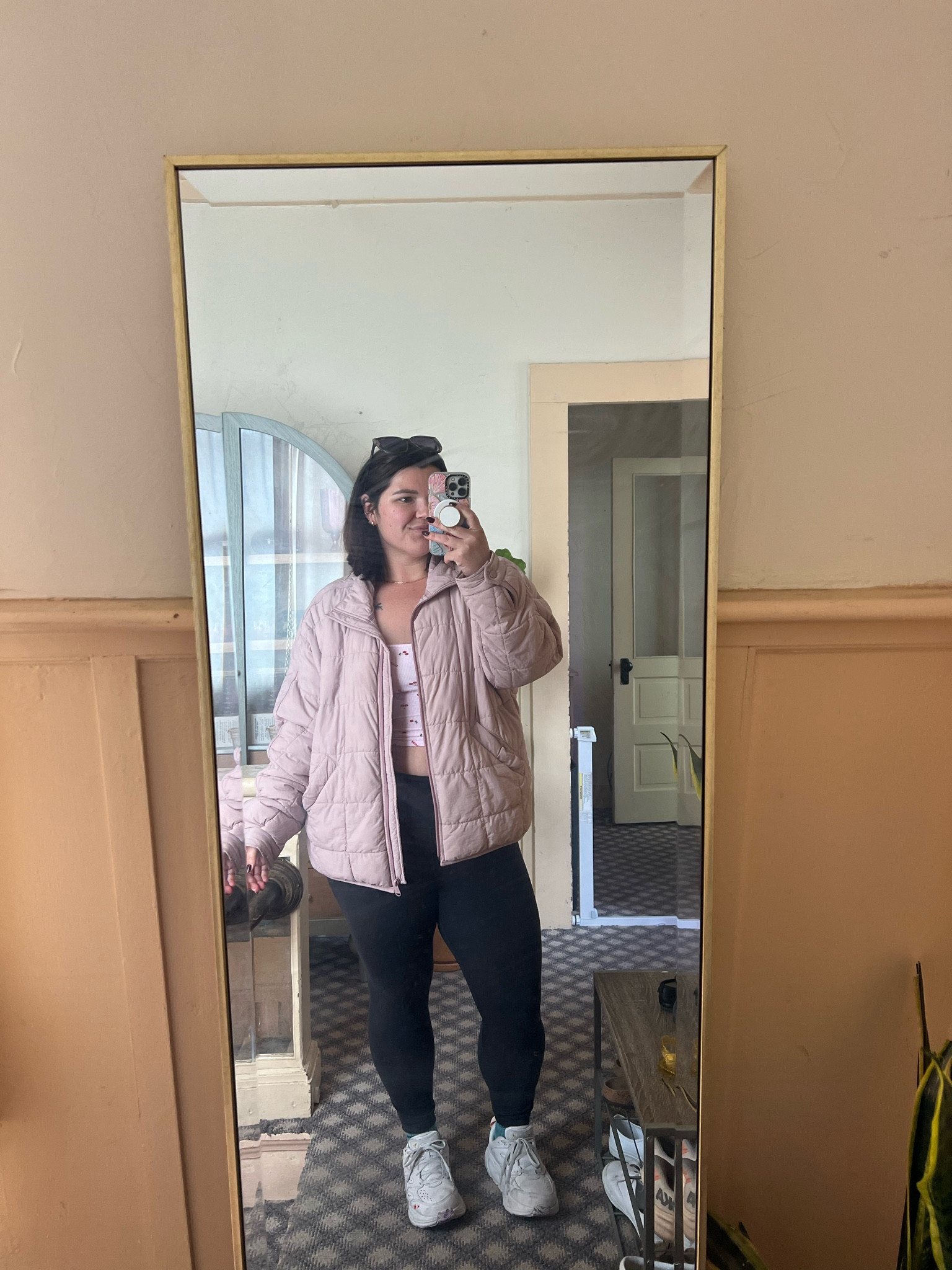 The ultimate oversized puffer that comes in the best colors! This is the Maeve. Wearing size large. Leggings size 10 in 23” length  

#LTKMidsize #LTKActive #LTKSeasonal