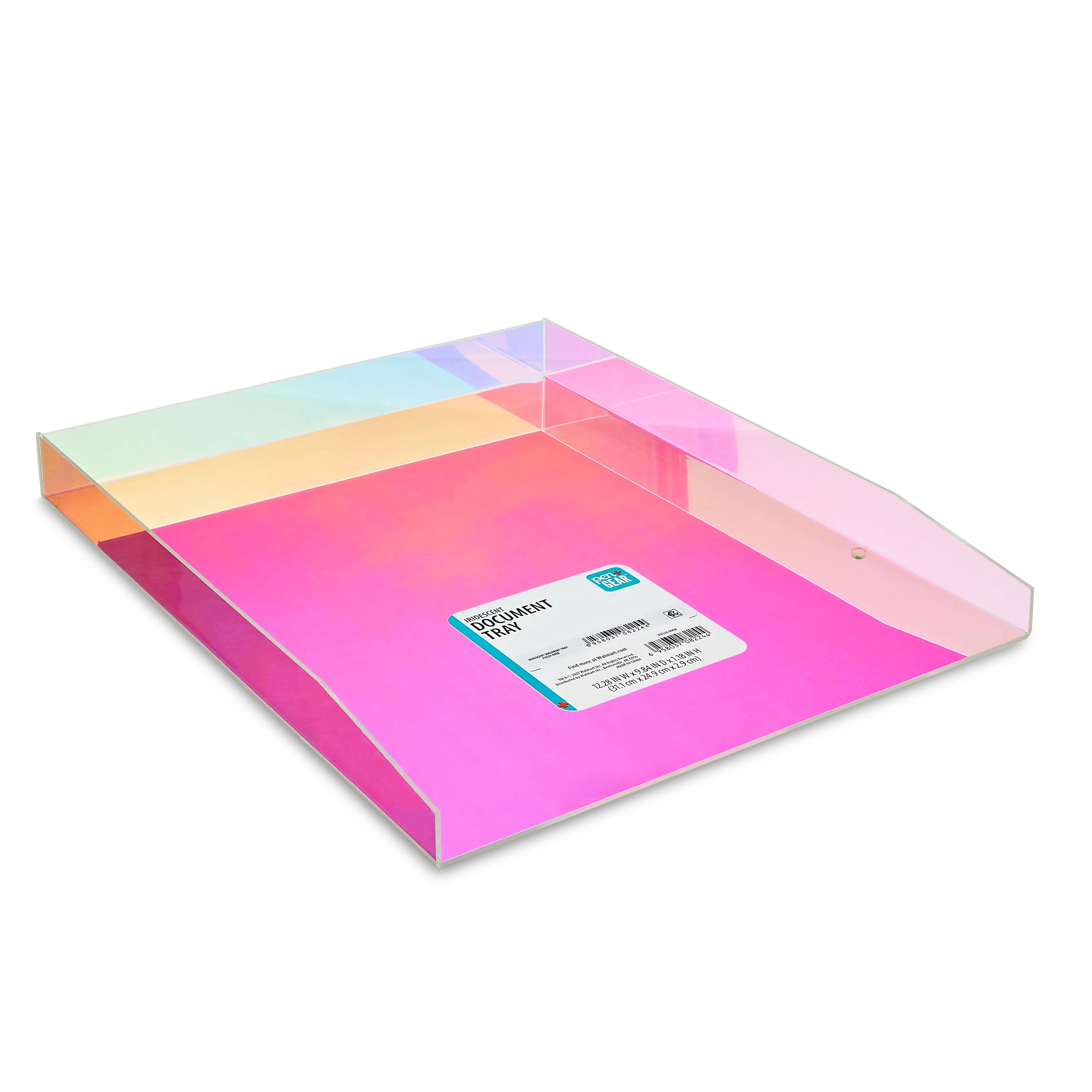 Pen+Gear Acrylic Iridescent Document Tray, Desktop Organizer | Walmart (US)