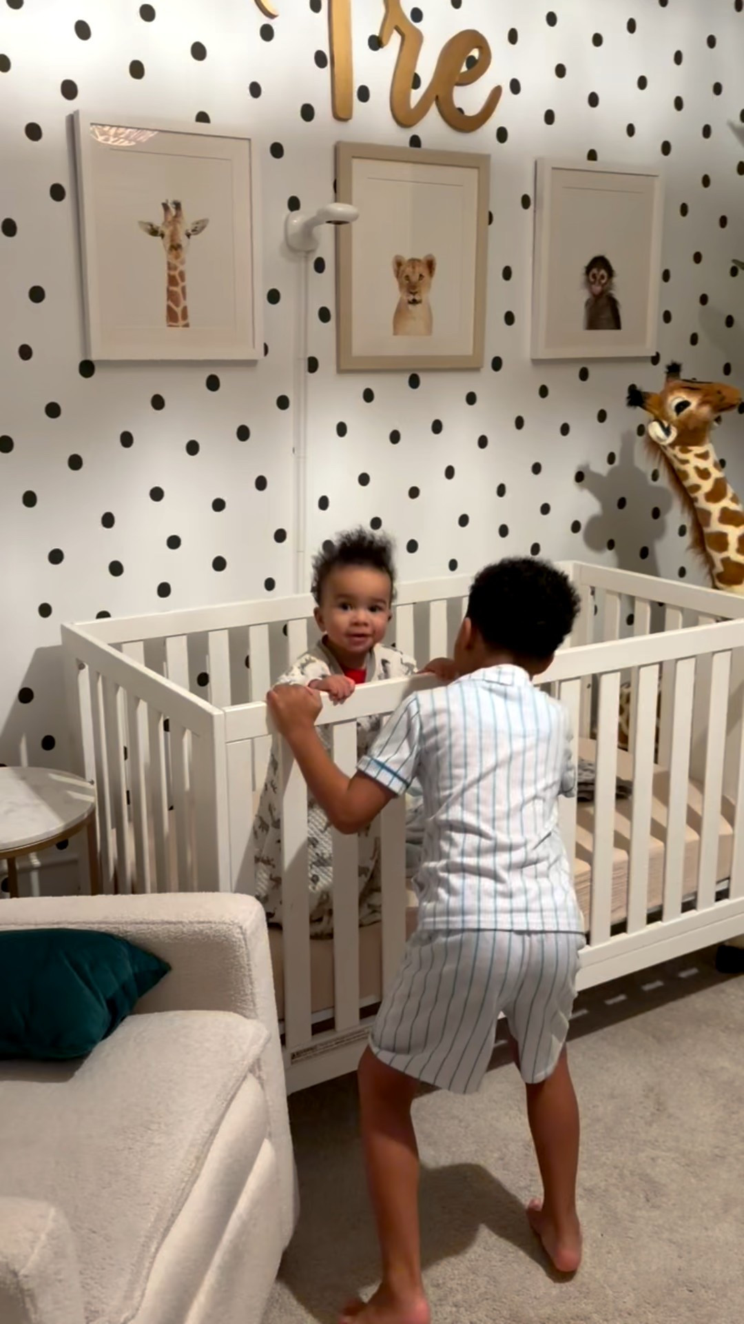 My mom caught my boys having the sweetest moment. 🥹

Shop my son’s nursery. 🫶🏽

#LTKKids #LTKHome #LTKBaby