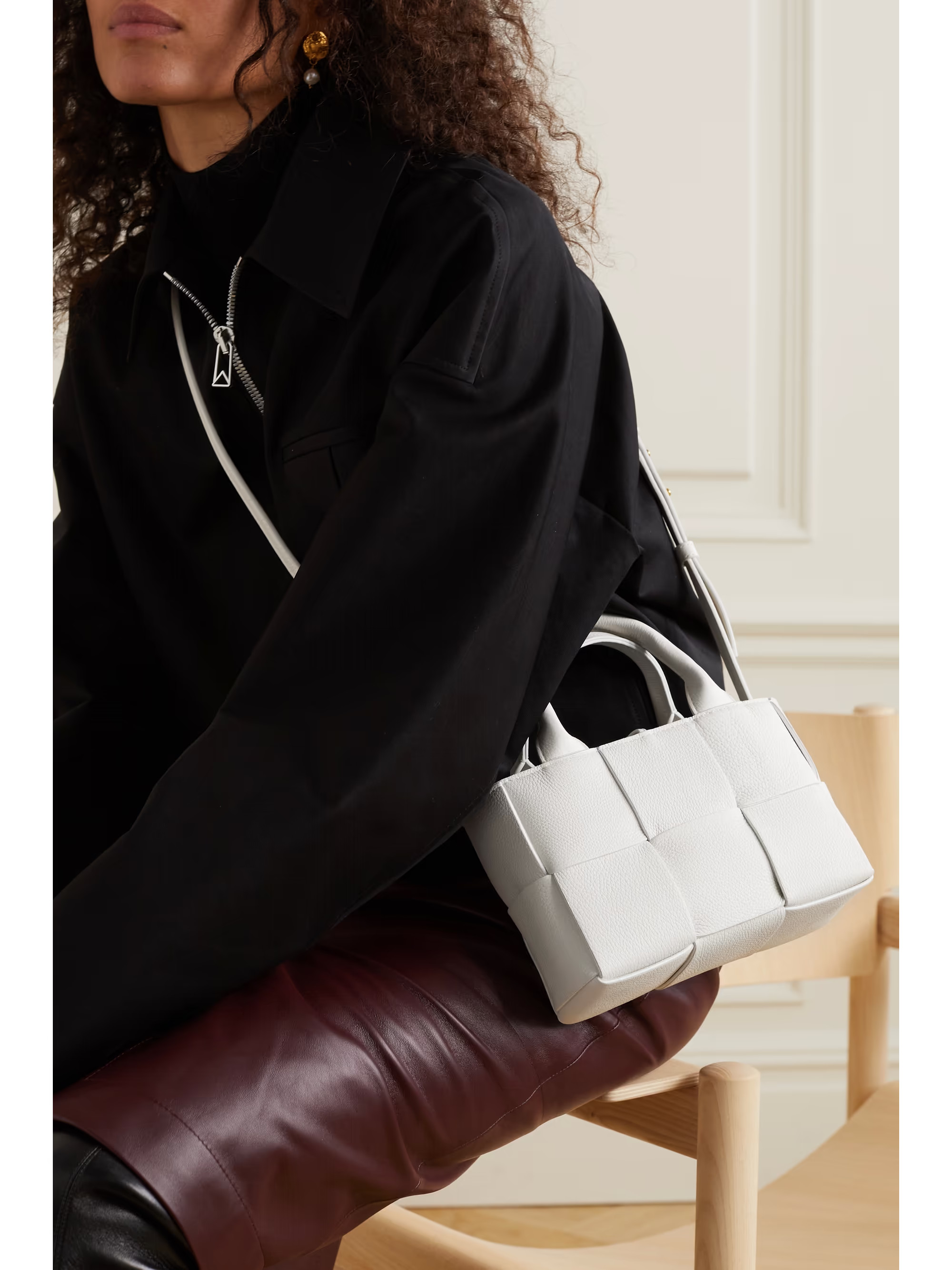 Tote bag in pelle testurizzata motivo Intrecciato Candy Arco BOTTEGA VENETA da donna | NET-A-PORT... | NET-A-PORTER (UK & EU)