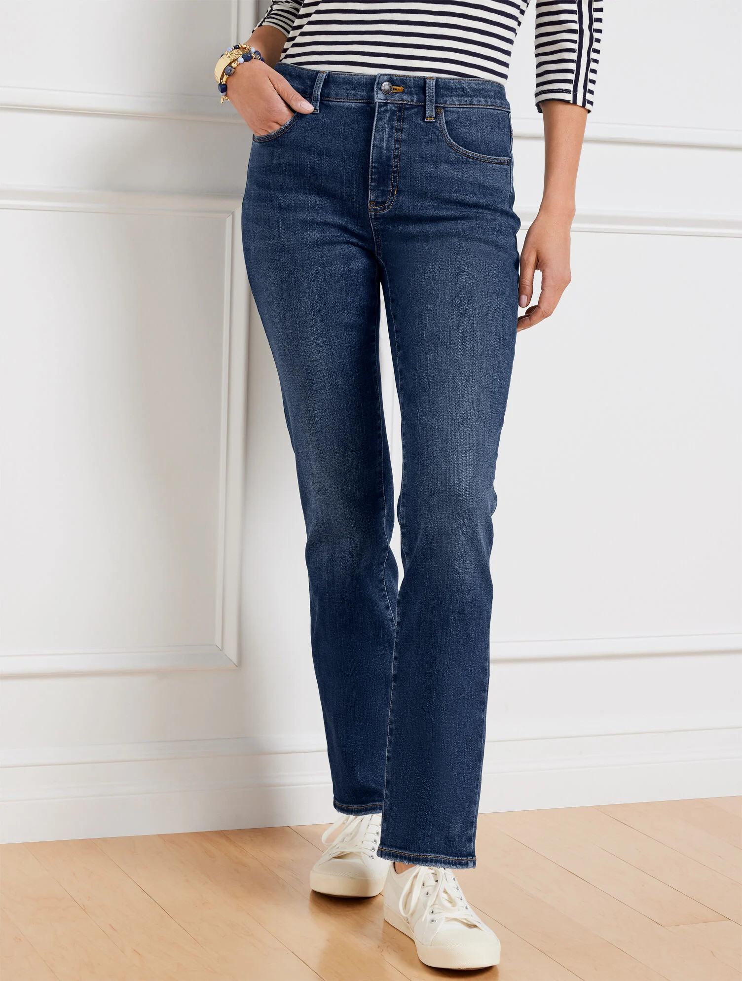 Straight Leg Jeans - Amagansett Wash | Talbots