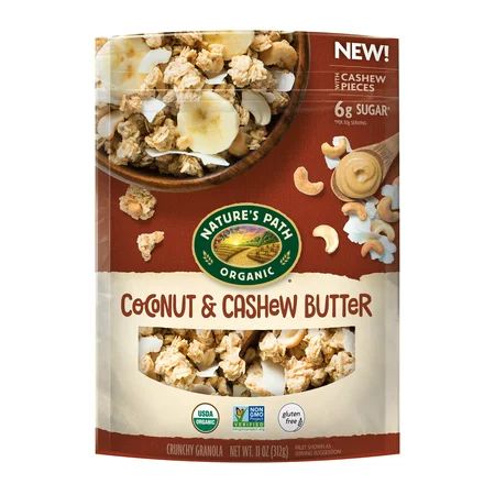 Nature's Path, Granola, Organic, Coconut & Cashew Butter, 11 oz | Walmart (US)
