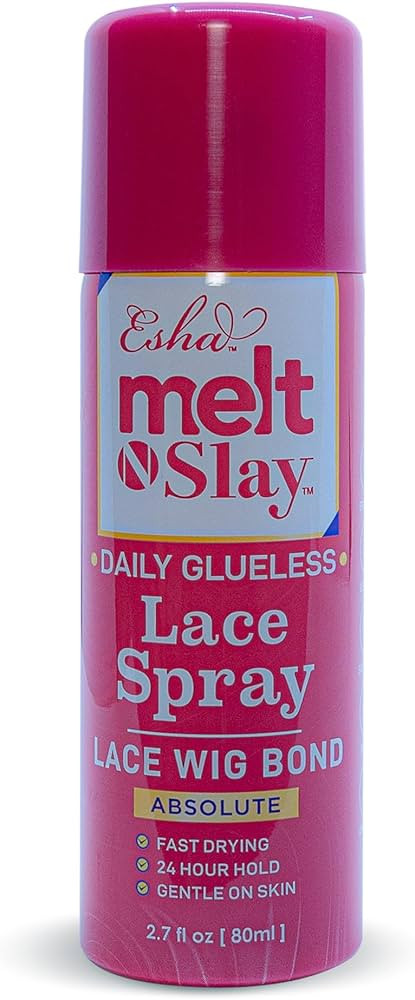 Esha Melt N Slay Glueless Lace Spray, Melting and Holding for Wigs, Lace Bond Adhesive Spray for ... | Amazon (US)