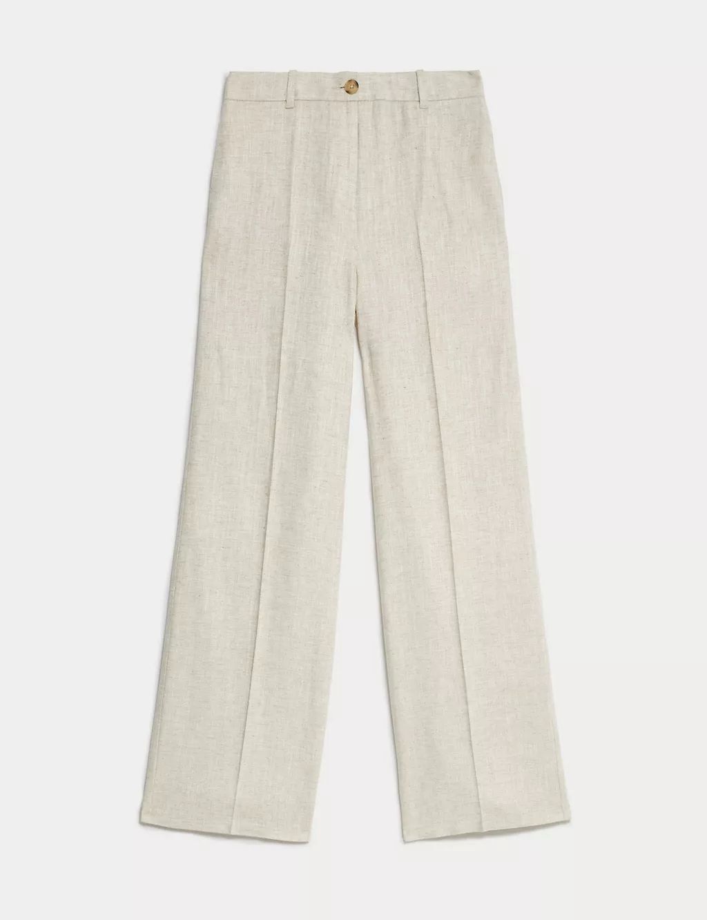 Linen Blend Wide Leg Trousers | Marks & Spencer (UK)