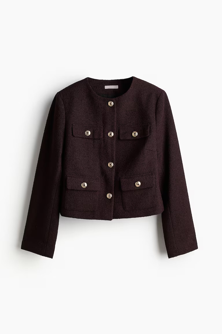Textured-weave jacket | H&M (UK, MY, IN, SG, PH, TW, HK)