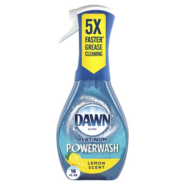Dawn Platinum Powerwash Dish Spray, Dish Soap, Lemon Starter Kit, 16oz | Walmart (US)