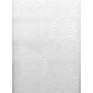 Brewster Paintable Damascene Regal Print Vinyl Peelable Wallpaper (Covers 56.4 sq. ft.) 497-32808 | The Home Depot