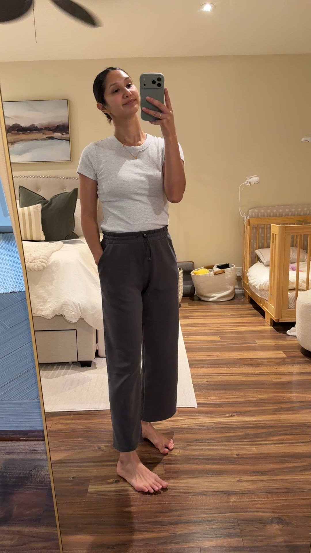 Need style inspo that keeps up with your busy day without making you feel frumpy? I’ve got you, girl 🖤 I’m wearing the size XS 25” inch inseam in these charcoal modal panes and a size small in the snug fit tee 

#LTKmomlife #LTKootd #LTKdayinmylife