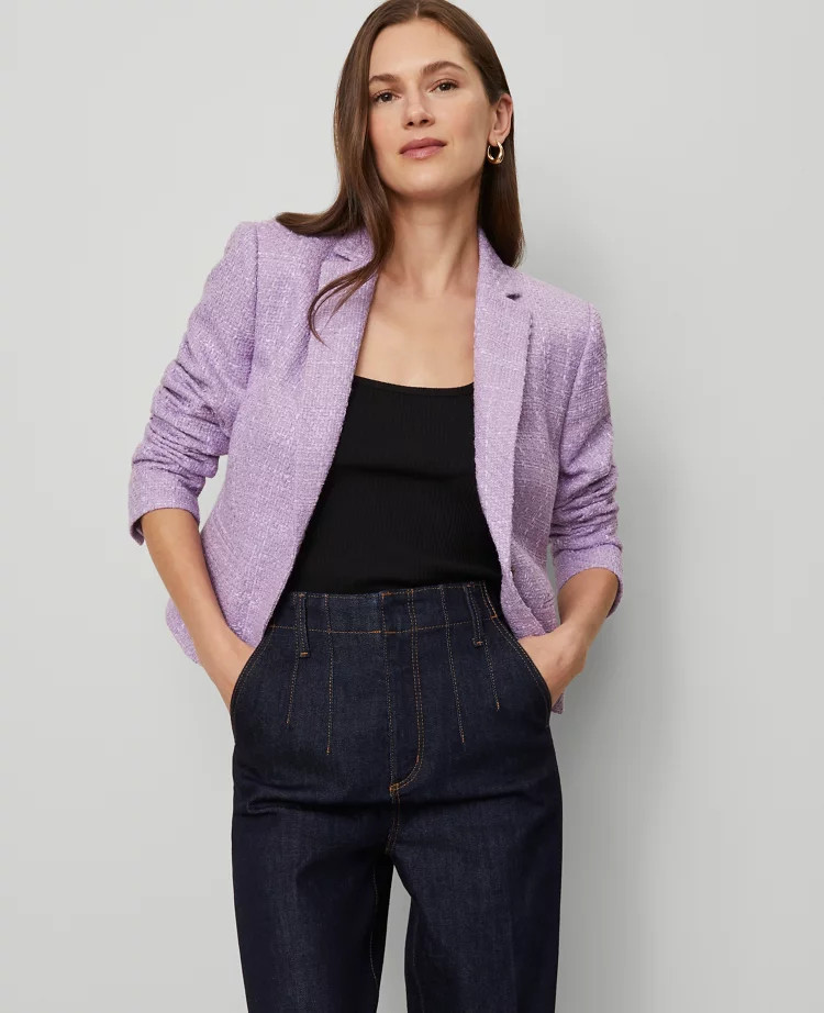 The Newbury Blazer in Tweed | Ann Taylor