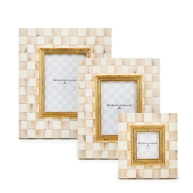 Mocha Check 4" X 6" Frame | MacKenzie-Childs