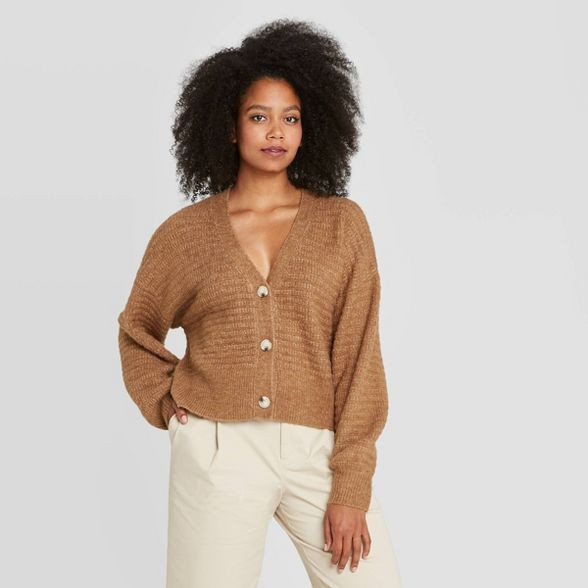 Women's Puff Button-Front Cardigan - Prologue™ | Target