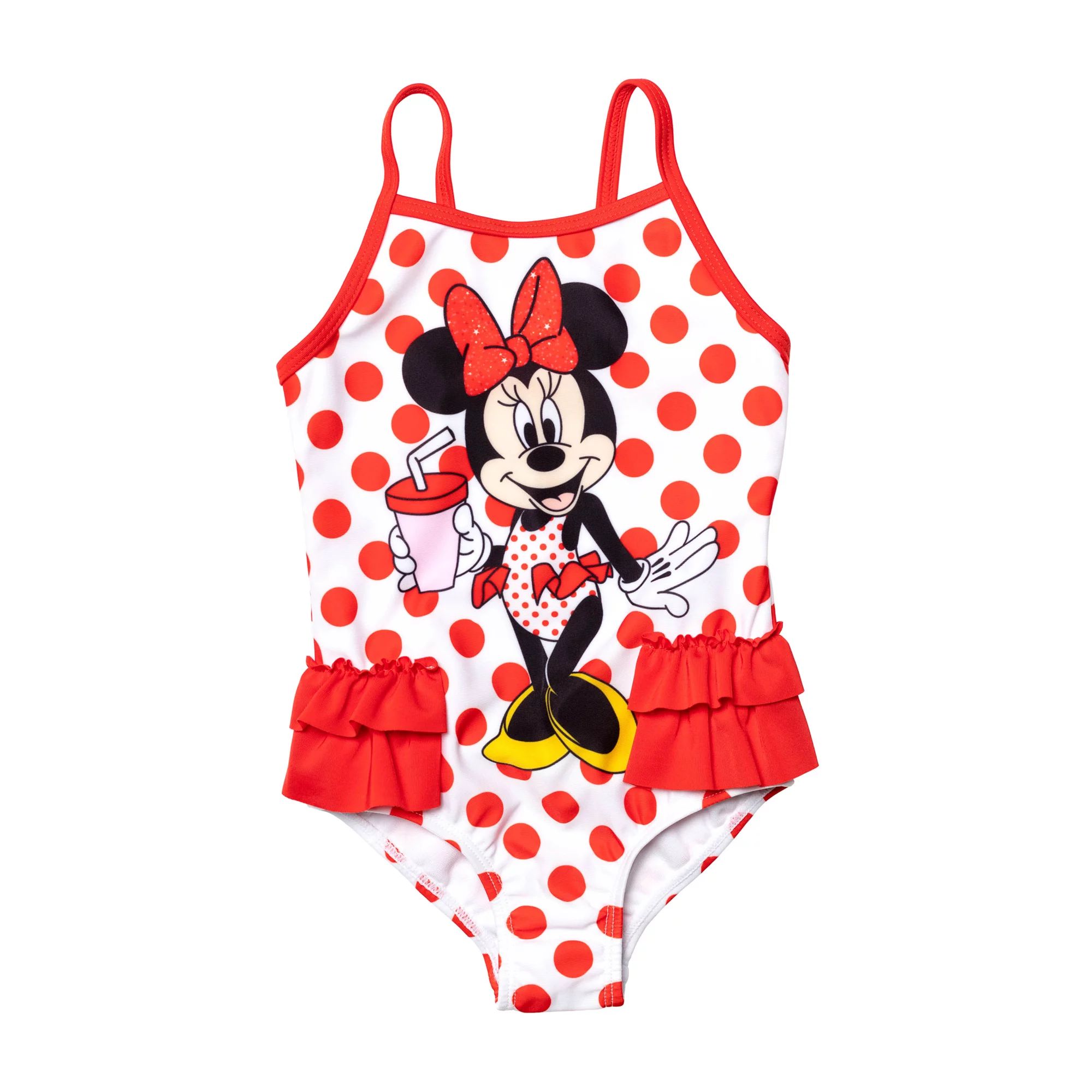 Minnie Mouse Toddler Girl One-Piece Swimsuit | Walmart (US)