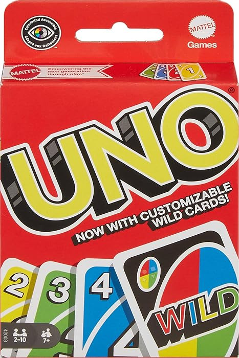Mattel Games UNO Color & Number Matching Card Game for 2-10 Players Ages 7Y+ | Amazon (US)