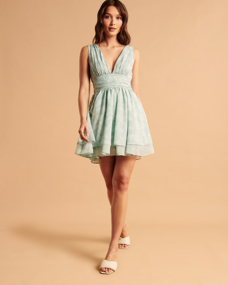 Women's Flirty Drama Mini Dress | Women's Dresses & Jumpsuits | Abercrombie.com | Abercrombie & Fitch (US)
