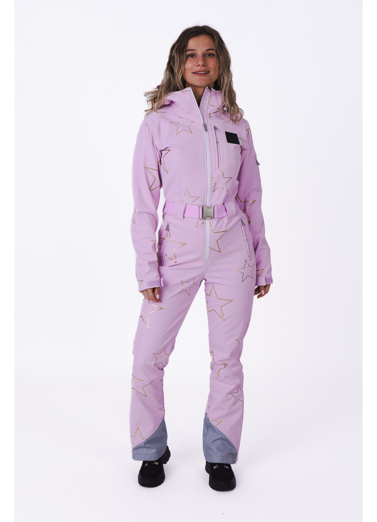 Women's Pink with Stars Chic Ski Suit - Pink with gold stars | Macy's