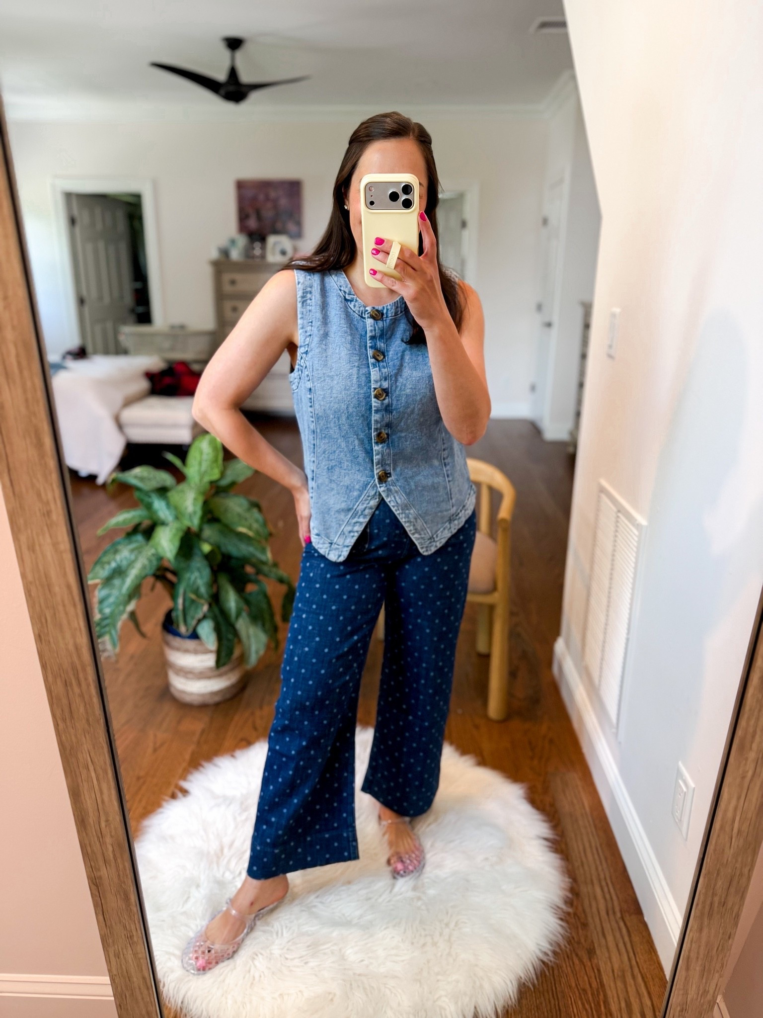 Kohls denim outfit 
Vest: large
Pants: size 6

#LTKSaleAlert