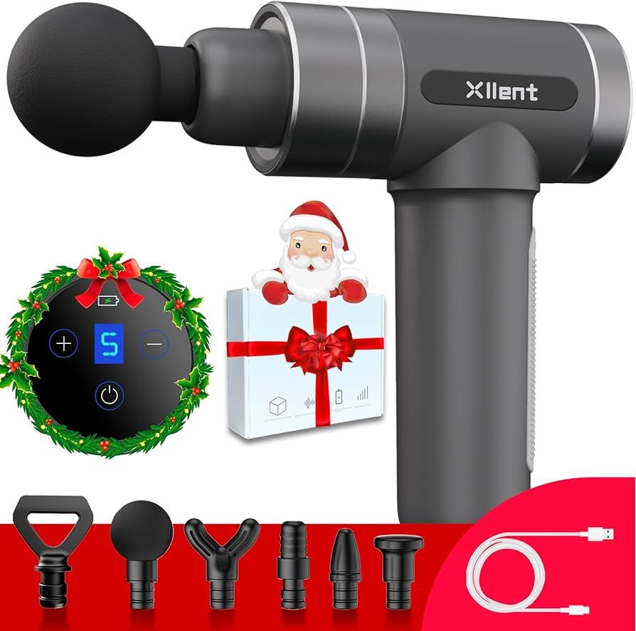 Xllent 2023 New Massage Gun Christmas Gifts for Women/Men - Portable Super Quiet Electric Percuss... | Amazon (US)