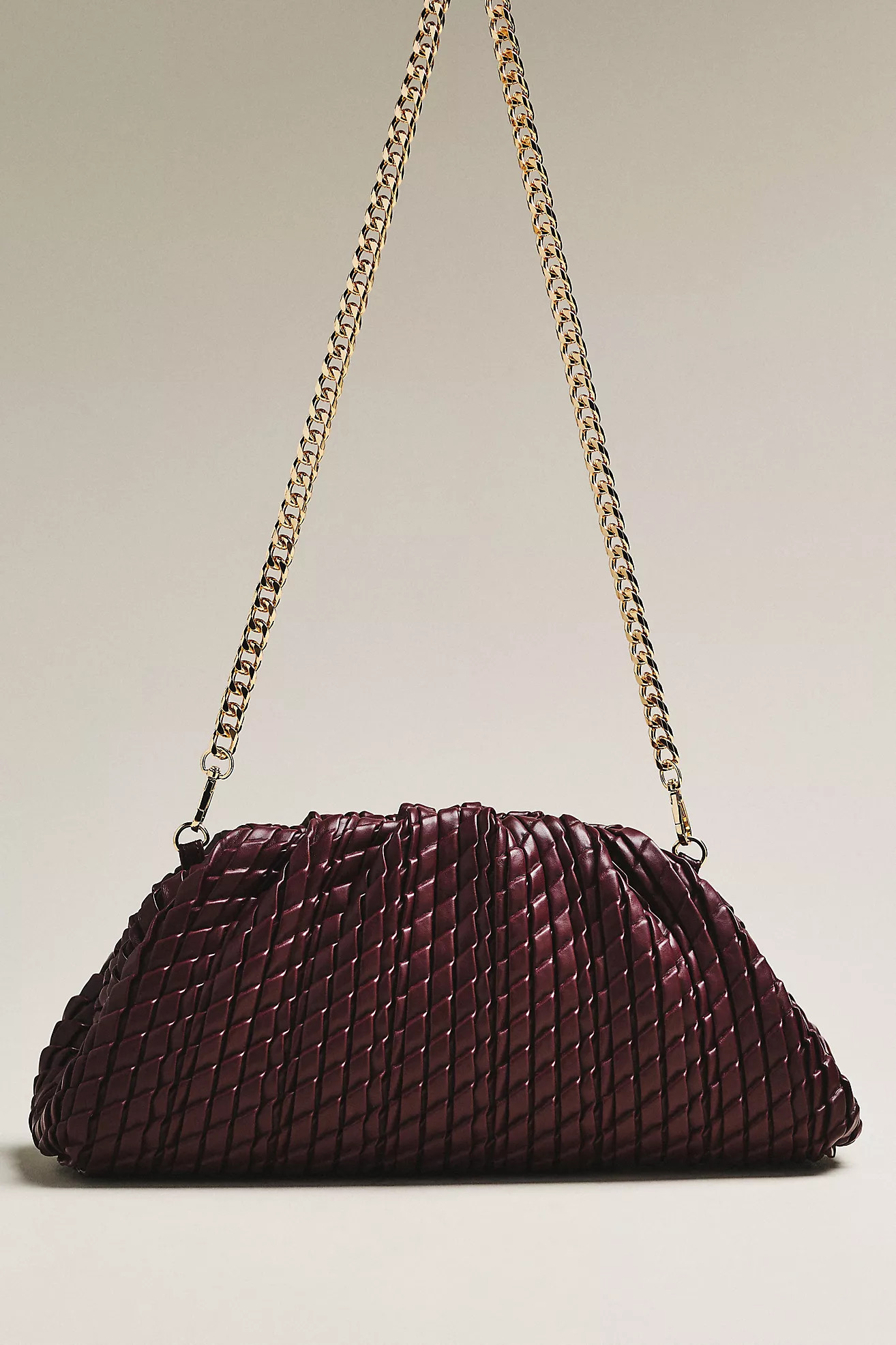 Urban Expressions Oversized Woven Leather Clutch | Anthropologie (US)