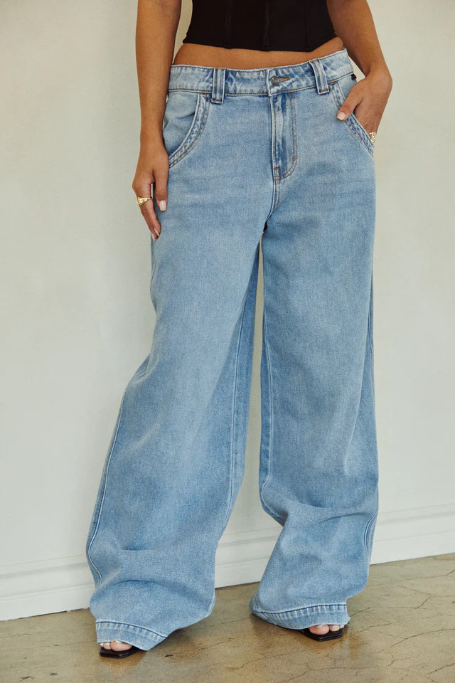 Miss Lola | Lucca Denim Wide Leg Jean | MISS LOLA